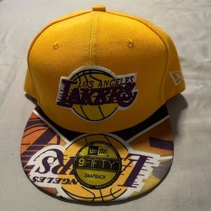 Los Angeles Lakers gold new era cap
